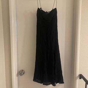 Reformation black chiffon dress, worn once, great condition!